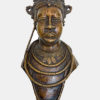 Buste de reine Edo Benin Bronze. Nigéria