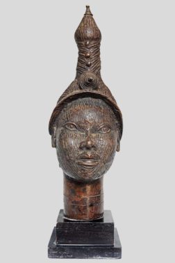 tête de roi d'ife - Oni en bronze Nigéria
