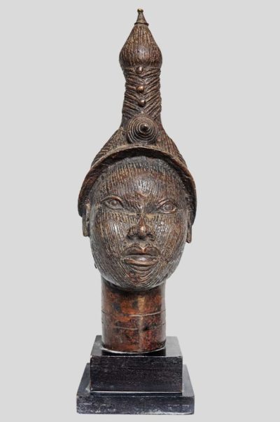 tête de roi d'ife - Oni en bronze Nigéria