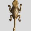 Crochet ou Patère décorative animaux représentant un crocodile en bronze