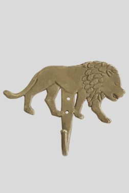 Crochet ou patère décorative Lion en bronze