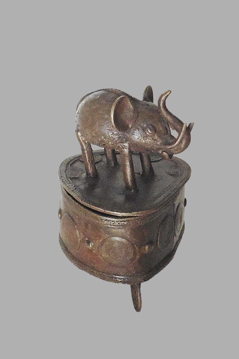 BOITE AKAN ÉLÉPHANT BRONZE GHANA – Image 4
