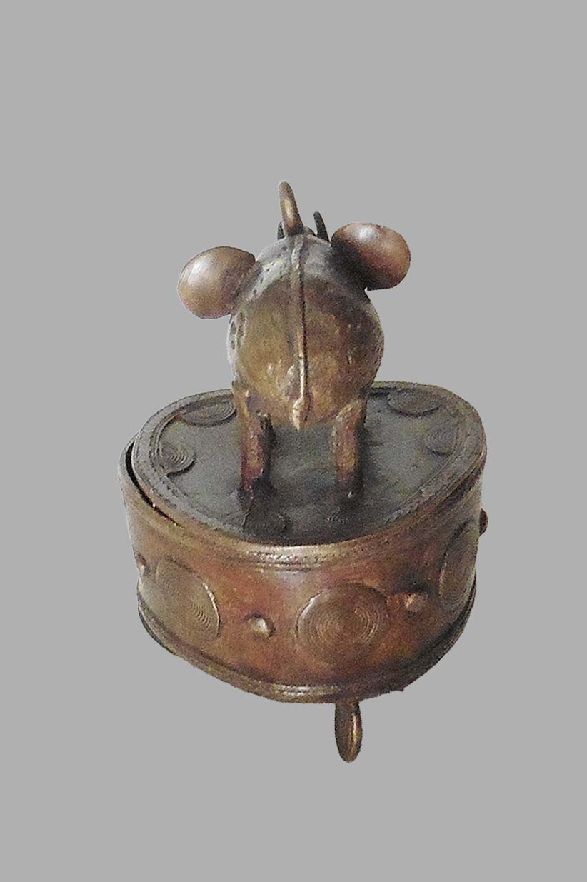 BOITE AKAN ÉLÉPHANT BRONZE GHANA – Image 3