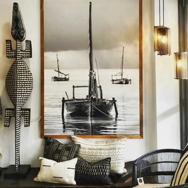 masque crocodile en decoration verticale